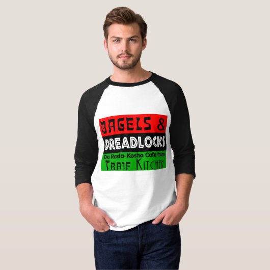 Bagels en Dreadlocks T-shirt (Voorkant volledig)