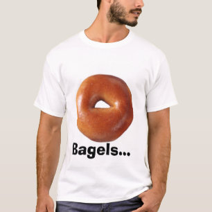 Bagels en kaas t-shirt