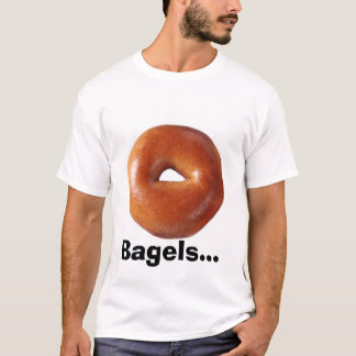 Bagels en kaas t-shirt
