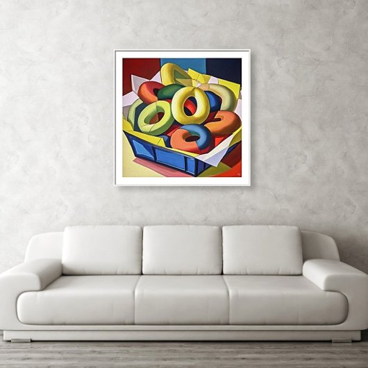 Bagels in een doos - Canvas Art Print