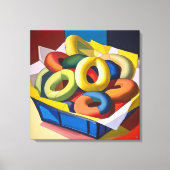 Bagels in een doos - Canvas Art Print (Voorkant)