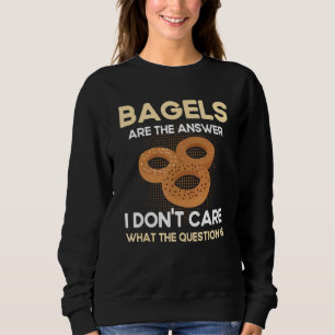 Bagels is het antwoord dat ik niet kan schelen wat trui
