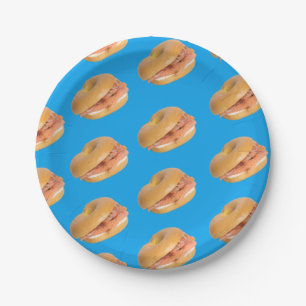 Bagels maken alles beter joods Deli Brunch Papieren Bordje