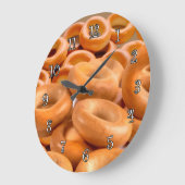 Bagels Theme Kitchen Clocks Grote Klok (Hoek)