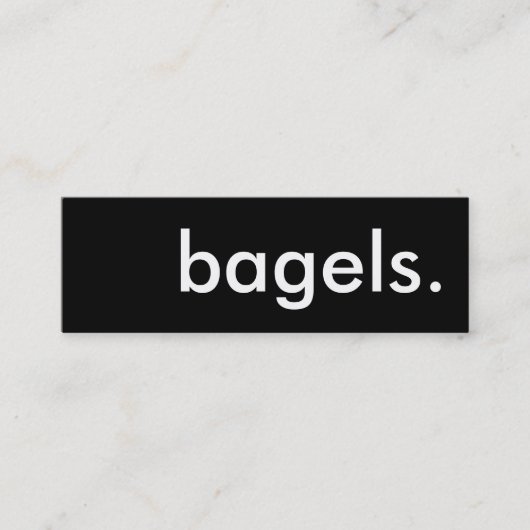 bagels. trouwerekaart klantenkaartje (Voorkant)