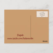 Bagels YUM Briefkaart (Achterkant)