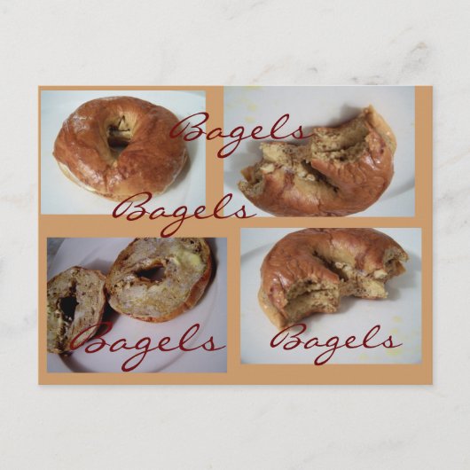 Bagels YUM Briefkaart (Voorkant)