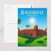 Bagerhat Moskee Stad Bangladesh Briefkaart (Voorkant / Achterkant)