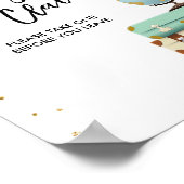 Baggage Claim Sign Reis douche Miss to Mrs Favor Poster (Hoek)