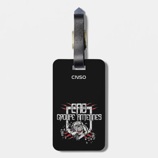 BAGGAGE ETIKET ANTENNE BAGAGELABEL (Achterkant verticaal)