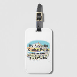 BAGGAGE LABEL - Mijn favoriete cruisehavens Bagagelabel