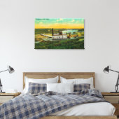 Baggerspecie voor de goudwinning in AlaskaState Canvas Afdruk (Insitu (Slaapkamer))