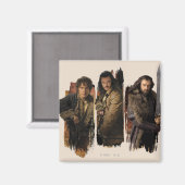 BAGGINS™, BARD THE BOWMAN™ EN THORIN OAKENSHIELD™ MAGNEET (Voorkant / Achterkant)