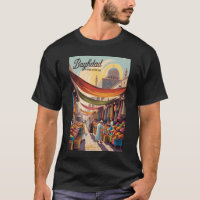 Baghdad Irak Illustratie Reis Kunst Vintage