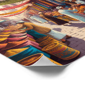 Baghdad Iraq Illustration Travel Art Vintage Poster (Hoek)