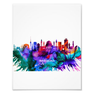 Baghdad Skyline Foto Afdruk