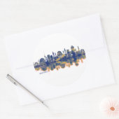 Baghdad Skyline Ronde Sticker (Envelop)