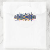 Baghdad Skyline Ronde Sticker (Tas)