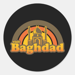 Baghdad Super Retro Ronde Sticker
