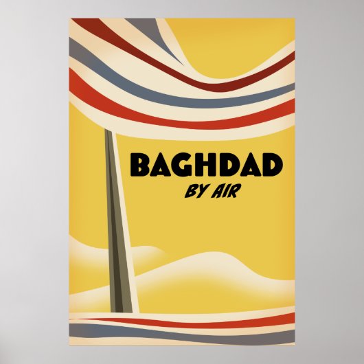 Baghdad vanuit de lucht poster (Voorkant)