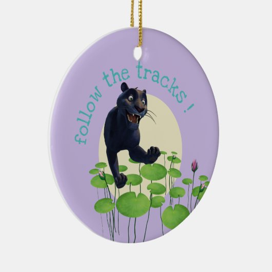 Bagheera 2 keramisch ornament (Rechts)