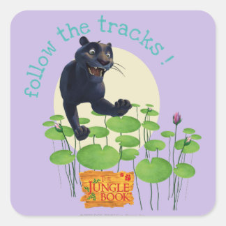 Bagheera 2 vierkante sticker