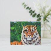 Bagheera het Briefkaart van de tijger van het schi (Staand voorkant)