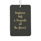 Baglama op Stoel Luchtverfrisser (Achterkant)