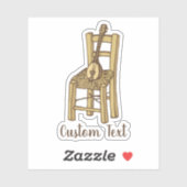 Baglama op Stoel Sticker (Vel)