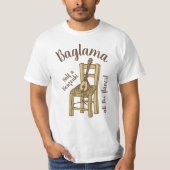 Baglama op stoel T-shirt (Voorkant)