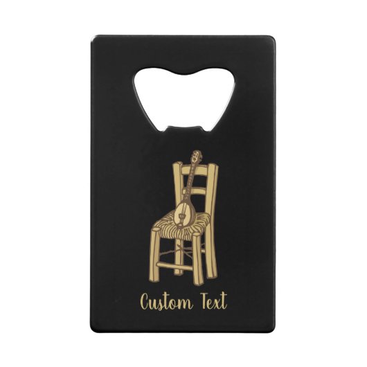 Baglama, voorzitter creditkaart flessenopener (Voorkant)