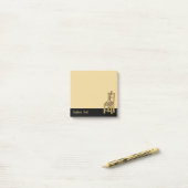 Baglama, voorzitter post-it® notes (Op bureau)