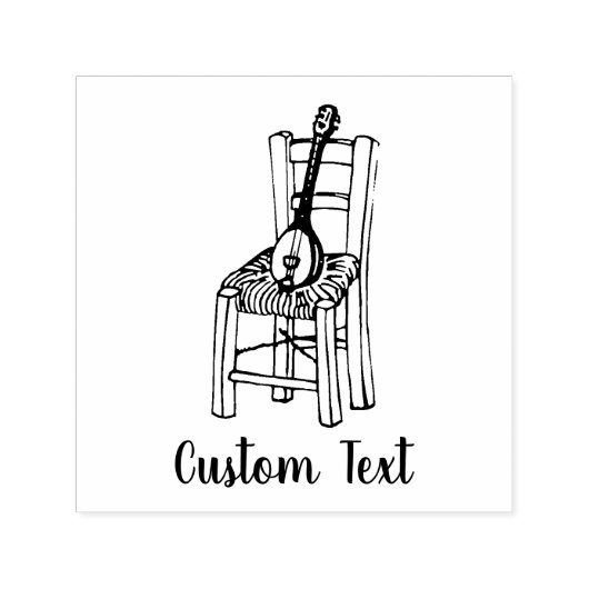 Baglama, voorzitter  zelfinktende stempel (Design)