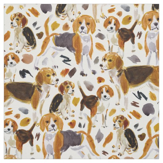 BAGLE Painterly Waterverf Hondhonden Stof (Swatch)
