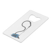 Bagless-stofzuiger Creditkaart Flessenopener (Achterkant Gekanteld)