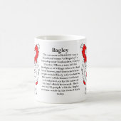 Bagley Family Coat of Arms Koffiemok (Center)