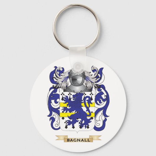 Bagnall Coat of Arms (Familiecrest) Sleutelhanger (Voorkant)