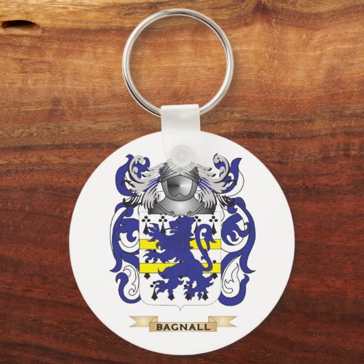 Bagnall Coat of Arms (Familiecrest) Sleutelhanger (Voorkant)