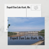 Bagnell Dam Lake Ozark, Mo Briefkaart (Voorkant / Achterkant)