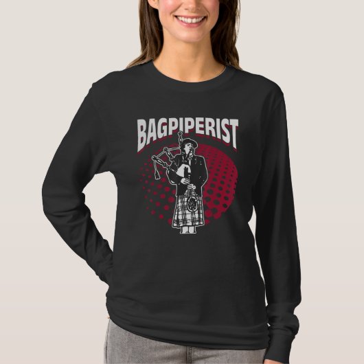 Bagpipe Bagpiper Bagpiperist 2 T-shirt (Voorkant)