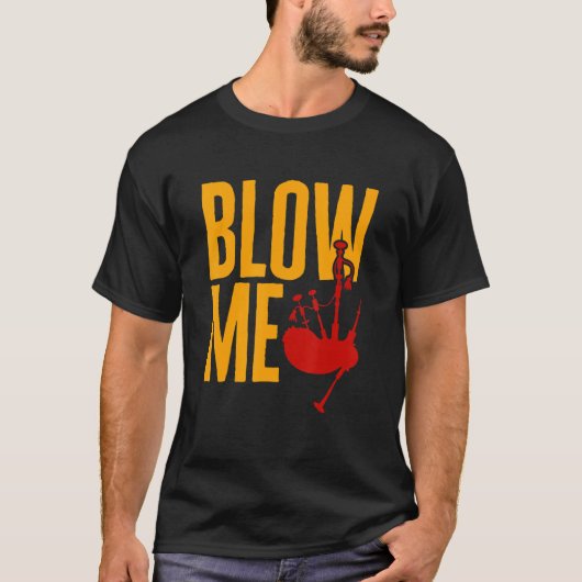 Bagpipe Bagpiper Blow 1 T-shirt (Voorkant)