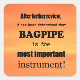 Bagpipe - Belangrijkste Sticker instrumentvierkant