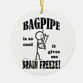 Bagpipe, Brain Freeze Keramisch Ornament