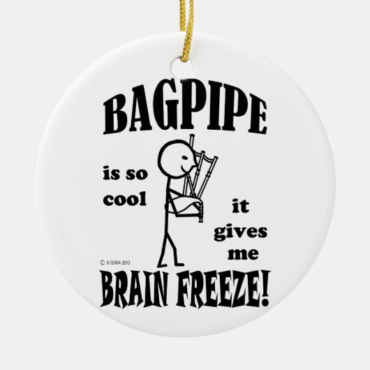 Bagpipe, Brain Freeze Keramisch Ornament (Voorkant)