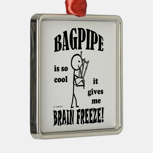 Bagpipe, Brain Freeze Metalen Ornament (Rechts)