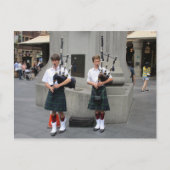 Bagpipe Buskers op QVB Briefkaart (Voorkant)
