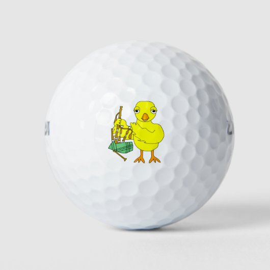 Bagpipe Chick Golfballen (Voorkant)