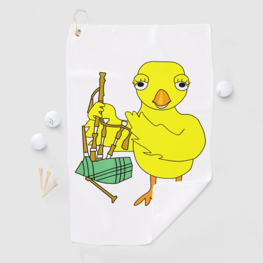 Bagpipe Chick Golfhanddoek (Insitu)