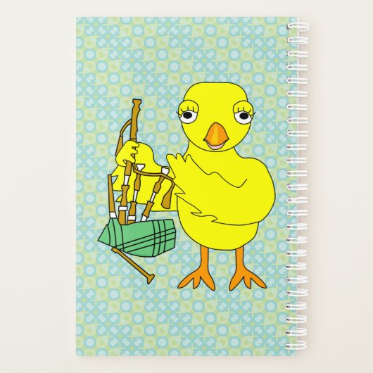 Bagpipe Chick Planner (Achterkant)
