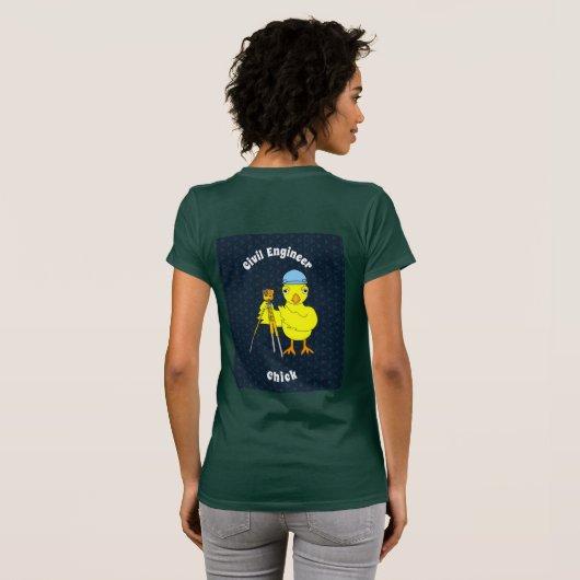 Bagpipe Chick T-shirt (Achterkant volledig)